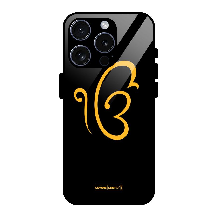 Ik Onkar Glass Back Case for iPhone 15 Pro