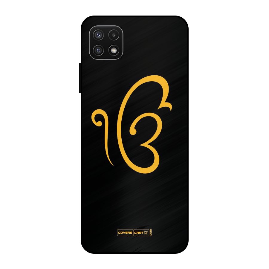 Ik Onkar Metal Back Case for Galaxy A22 5G