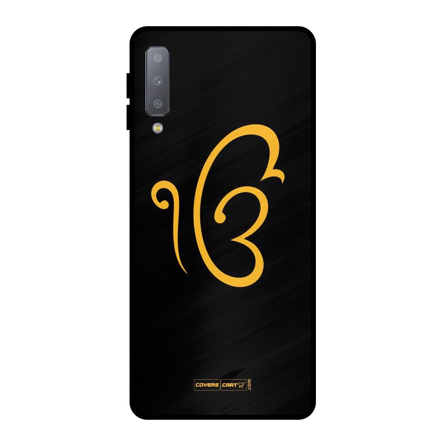Ik Onkar Metal Back Case for Galaxy A7 (2018)