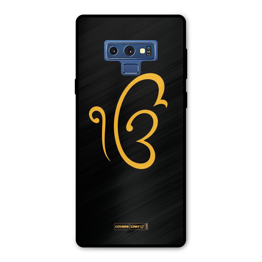 Ik Onkar Metal Back Case for Galaxy Note 9