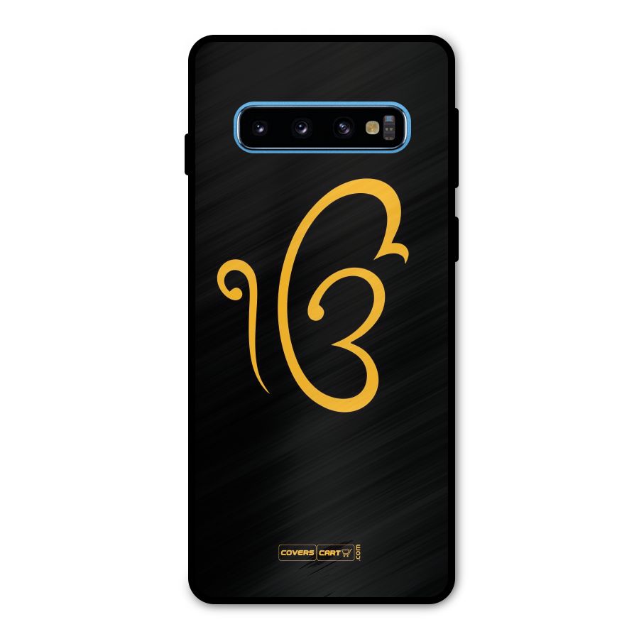 Ik Onkar Metal Back Case for Galaxy S10