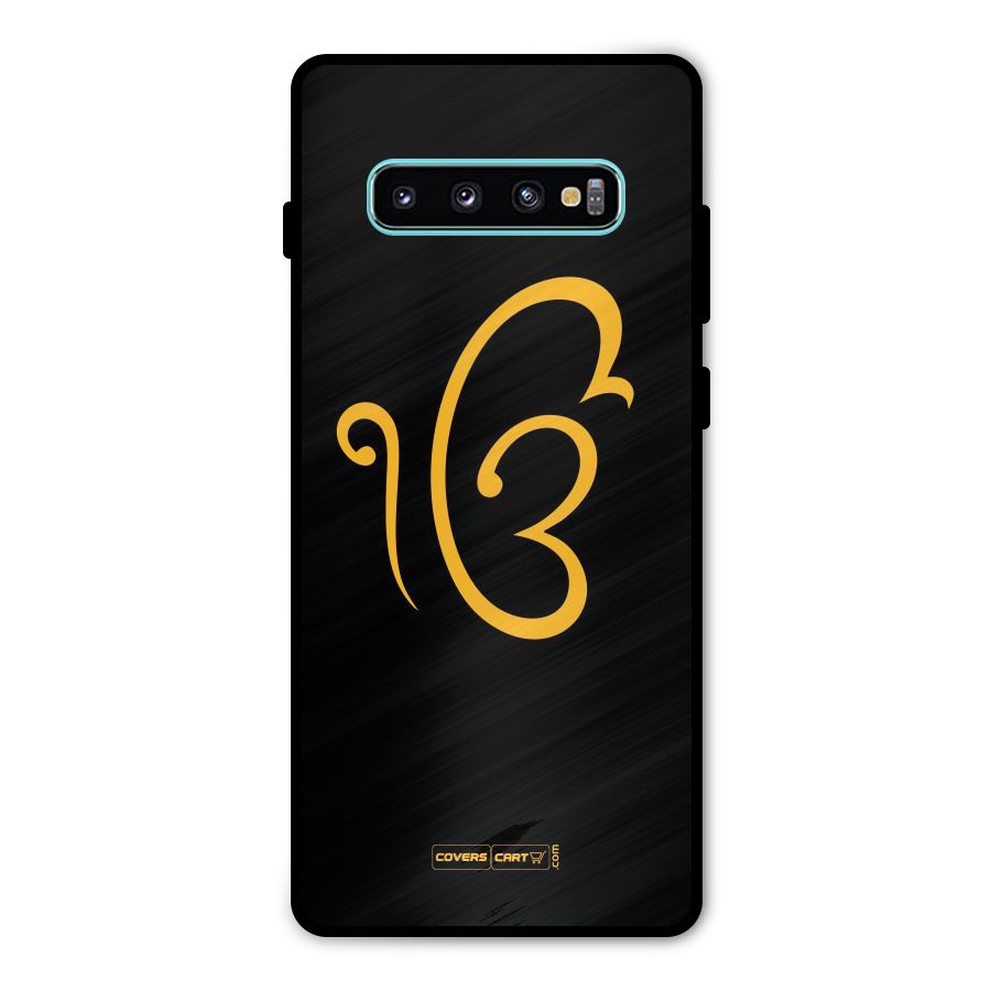 Ik Onkar Metal Back Case for Galaxy S10 Plus