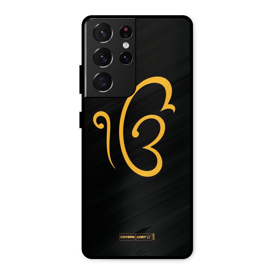 Ik Onkar Metal Back Case for Galaxy S21 Ultra 5G