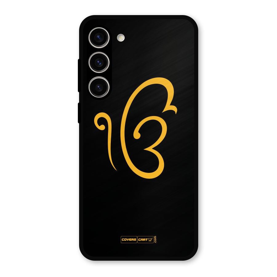Ik Onkar Metal Back Case for Galaxy S23 Plus
