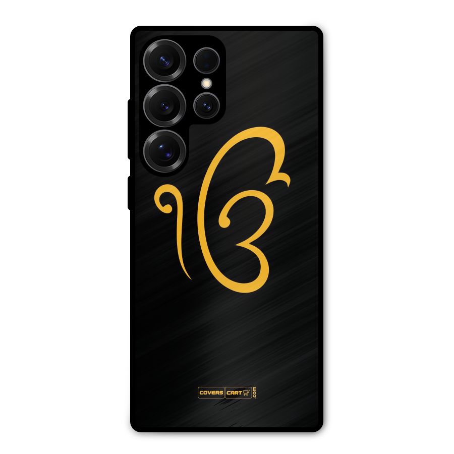 Ik Onkar Metal Back Case for Galaxy S25 Ultra