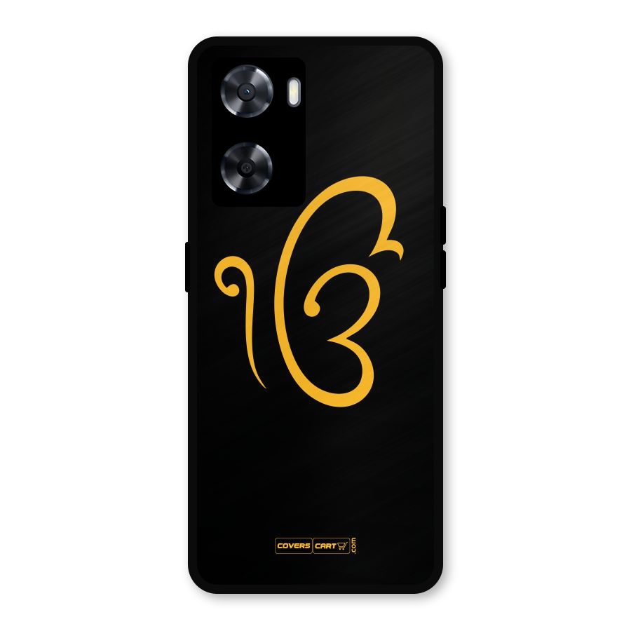 Ik Onkar Metal Back Case for Oppo A57 2022