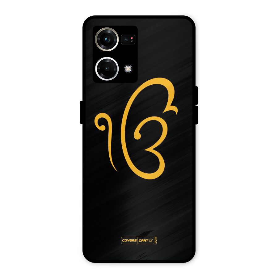 Ik Onkar Metal Back Case for Oppo F21 Pro 4G