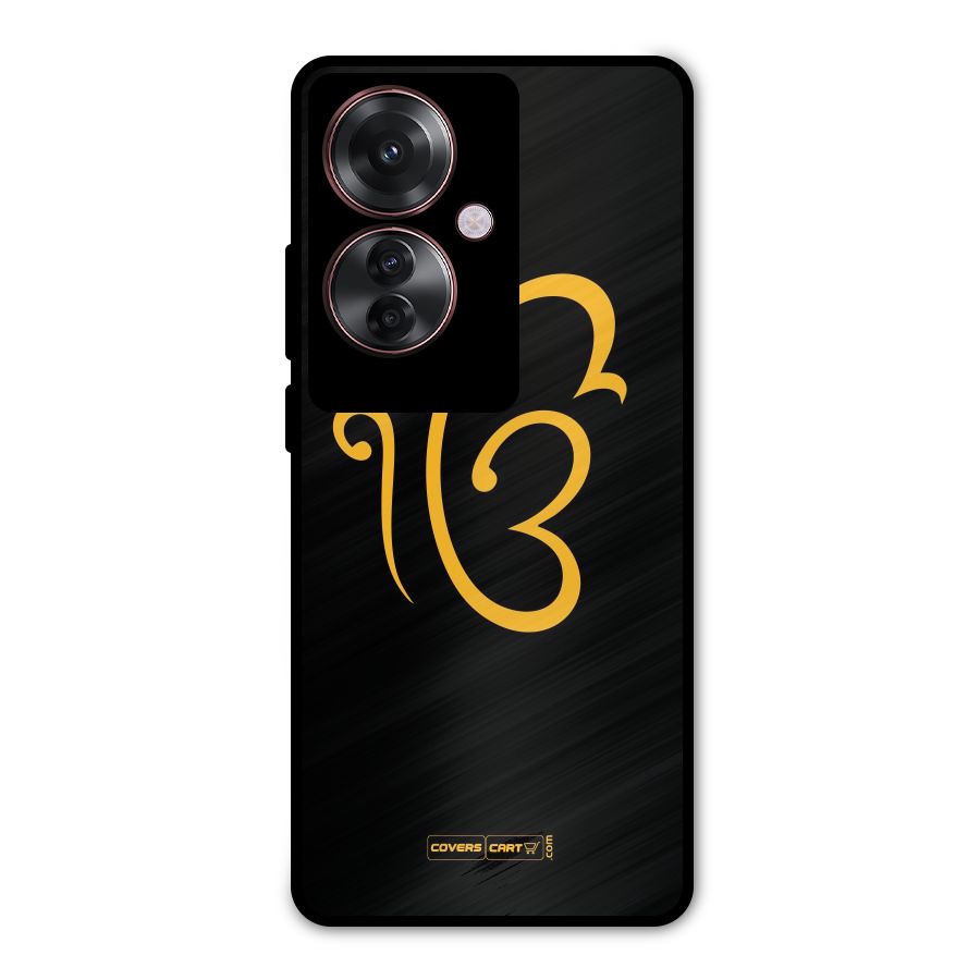Ik Onkar Metal Back Case for Oppo F25 Pro