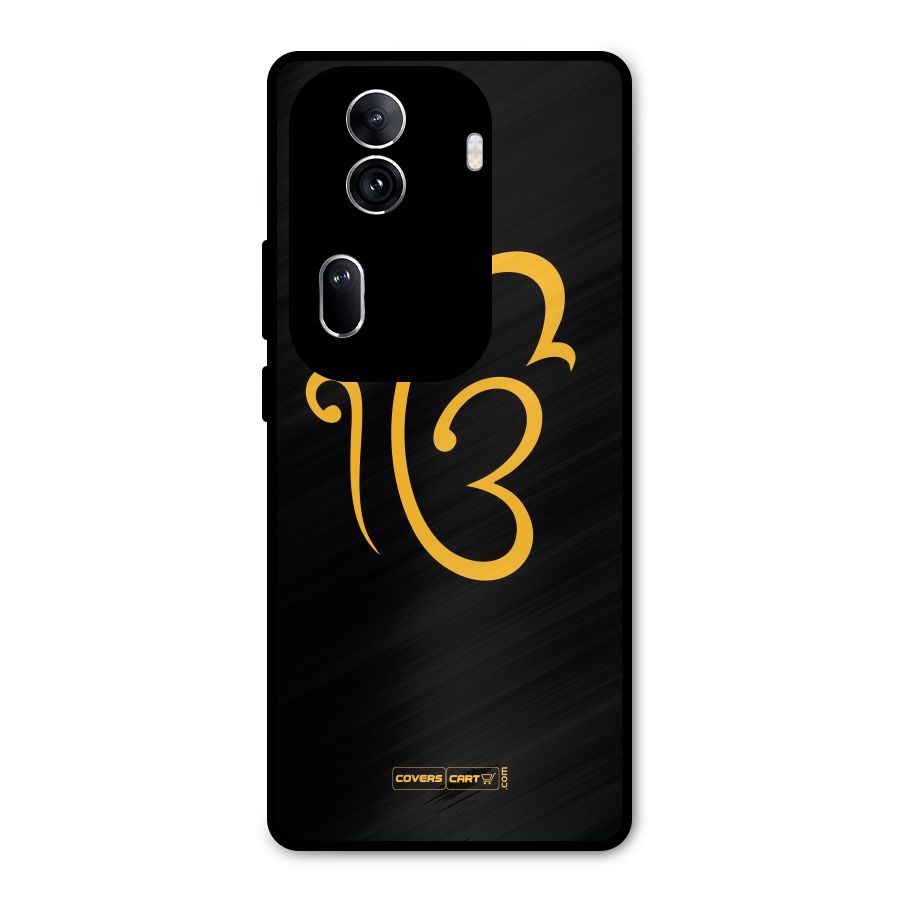 Ik Onkar Metal Back Case for Oppo Reno11 Pro 5G