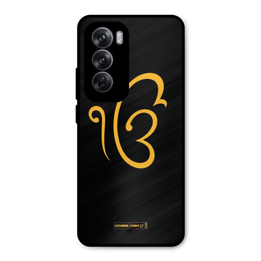 Ik Onkar Metal Back Case for Oppo Reno12 Pro