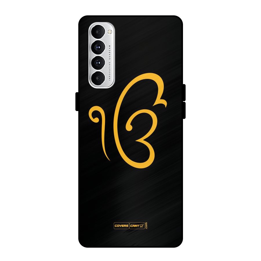 Ik Onkar Metal Back Case for Oppo Reno4 Pro