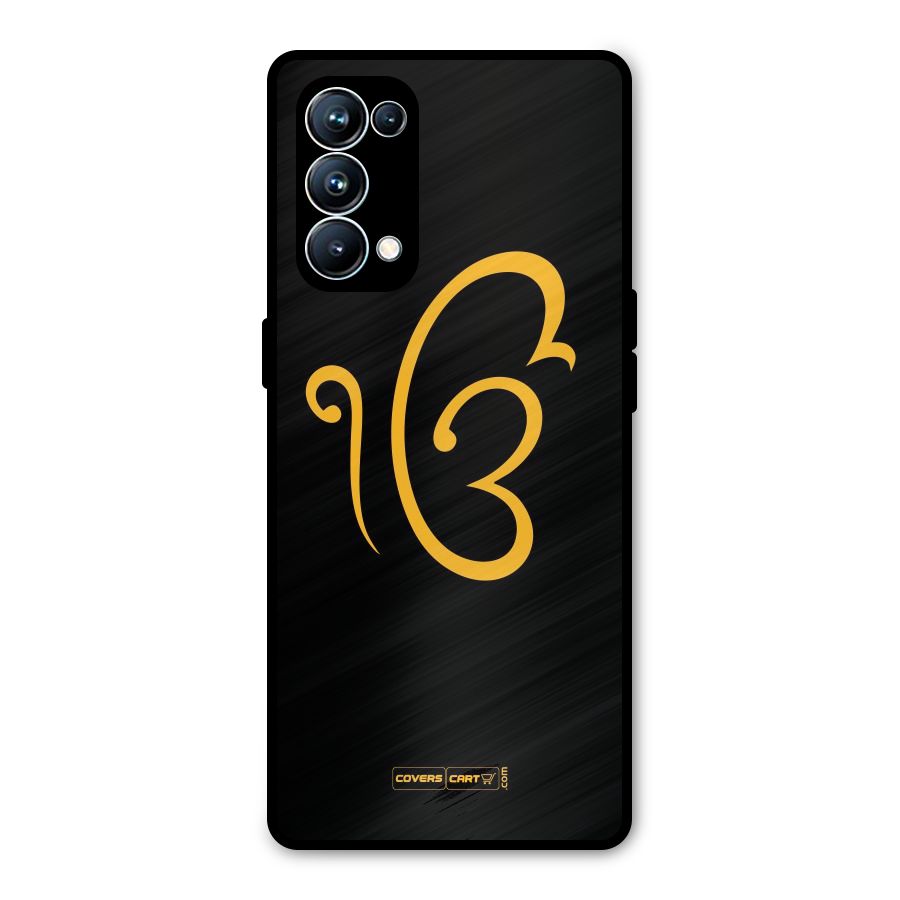 Ik Onkar Metal Back Case for Oppo Reno5 Pro 5G