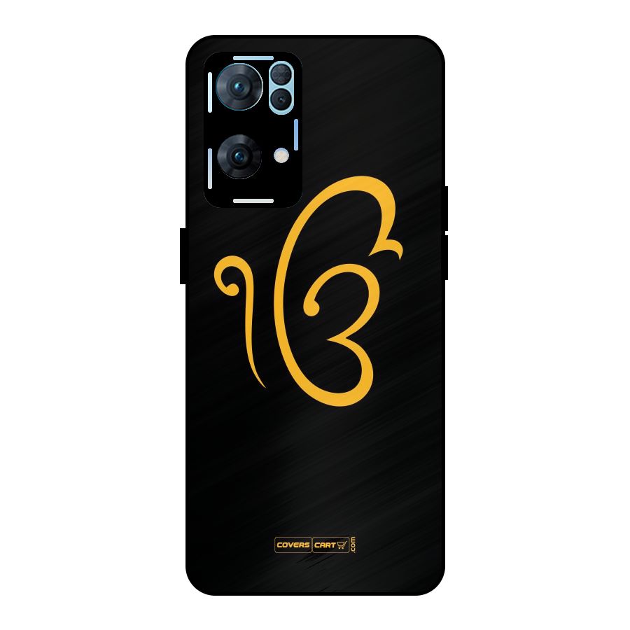 Ik Onkar Metal Back Case for Oppo Reno7 Pro 5G