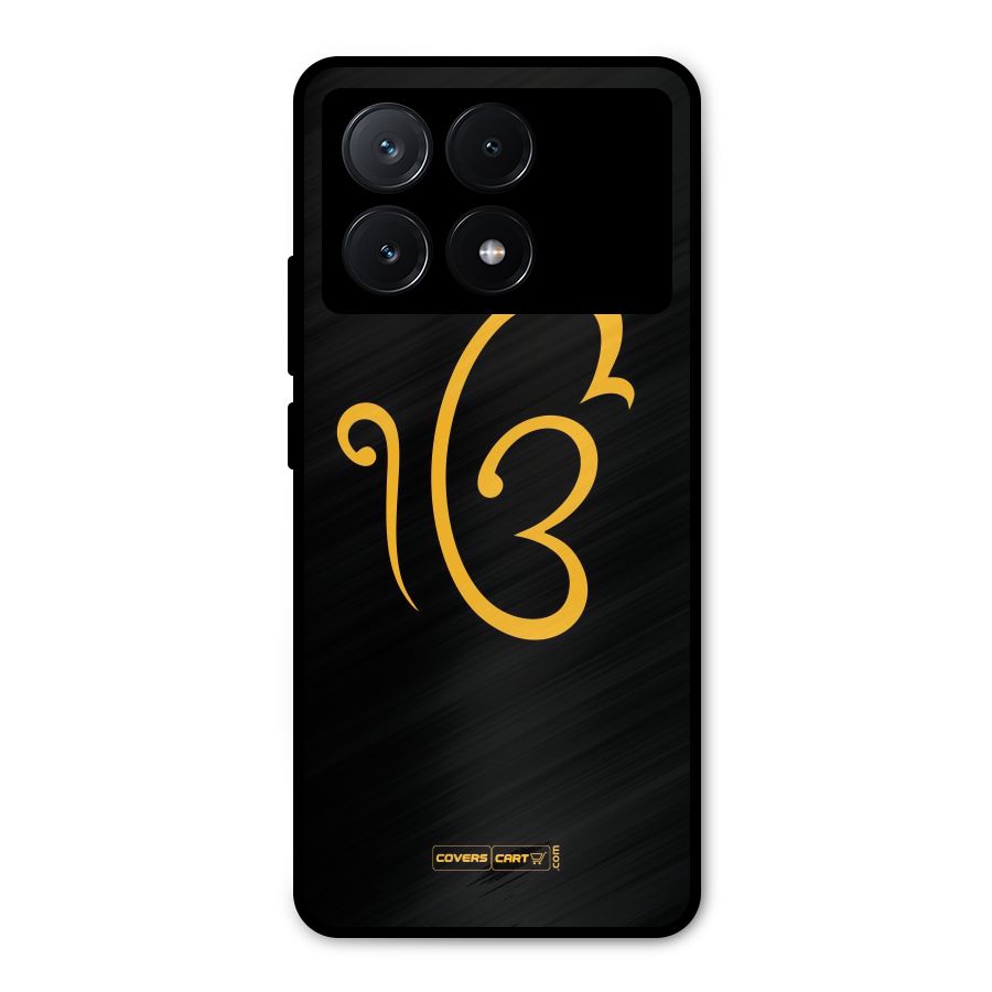 Ik Onkar Metal Back Case for Poco X6 Pro