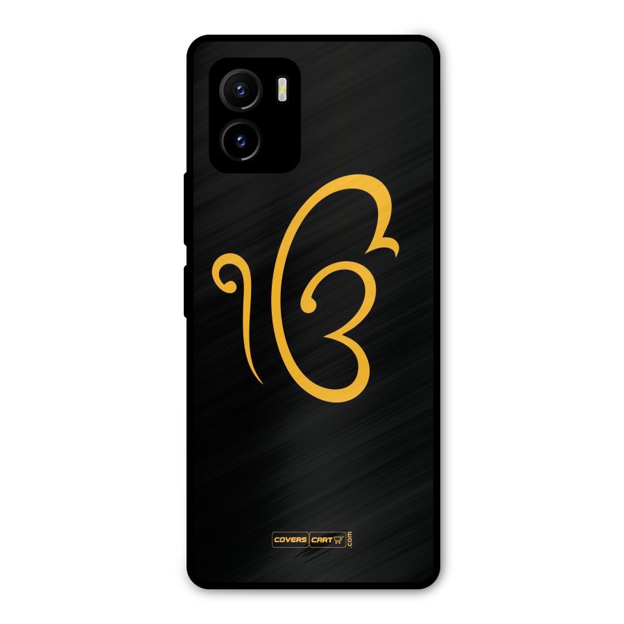 Ik Onkar Metal Back Case for Vivo Y15s