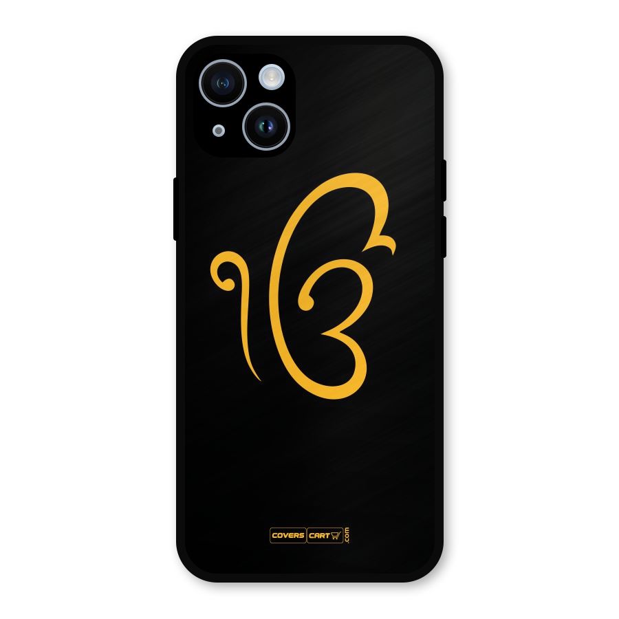 Ik Onkar Metal Back Case for iPhone 14