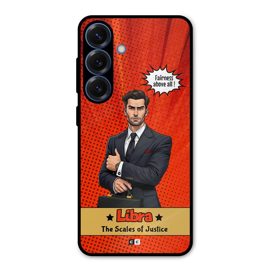 Impartial Libra Metal Back Case for Galaxy S25