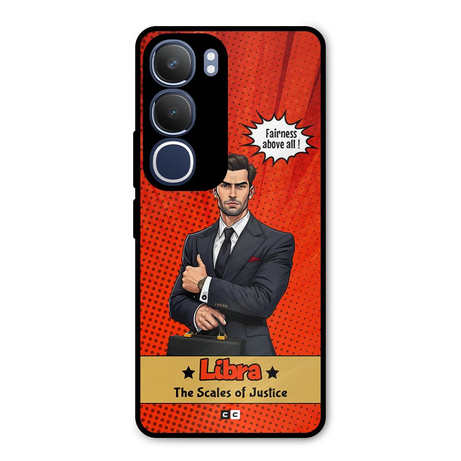 Impartial Libra Metal Back Case for Vivo Y29