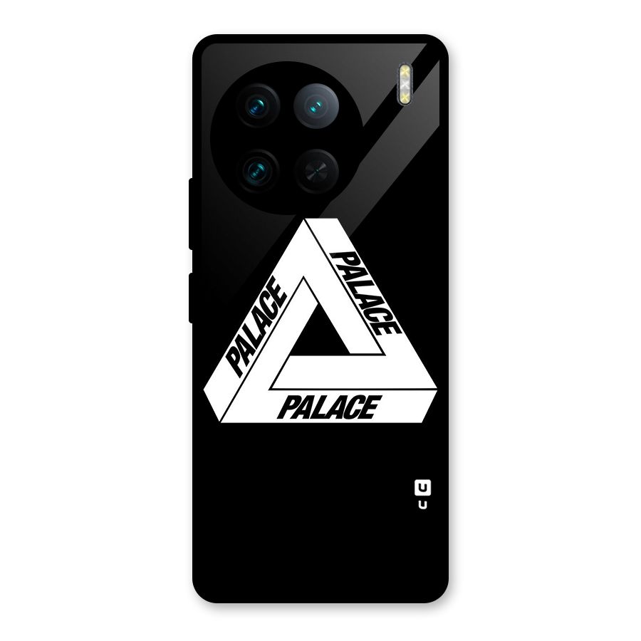 Impossible Triangle Palace Glass Back Case for Vivo X90 Pro