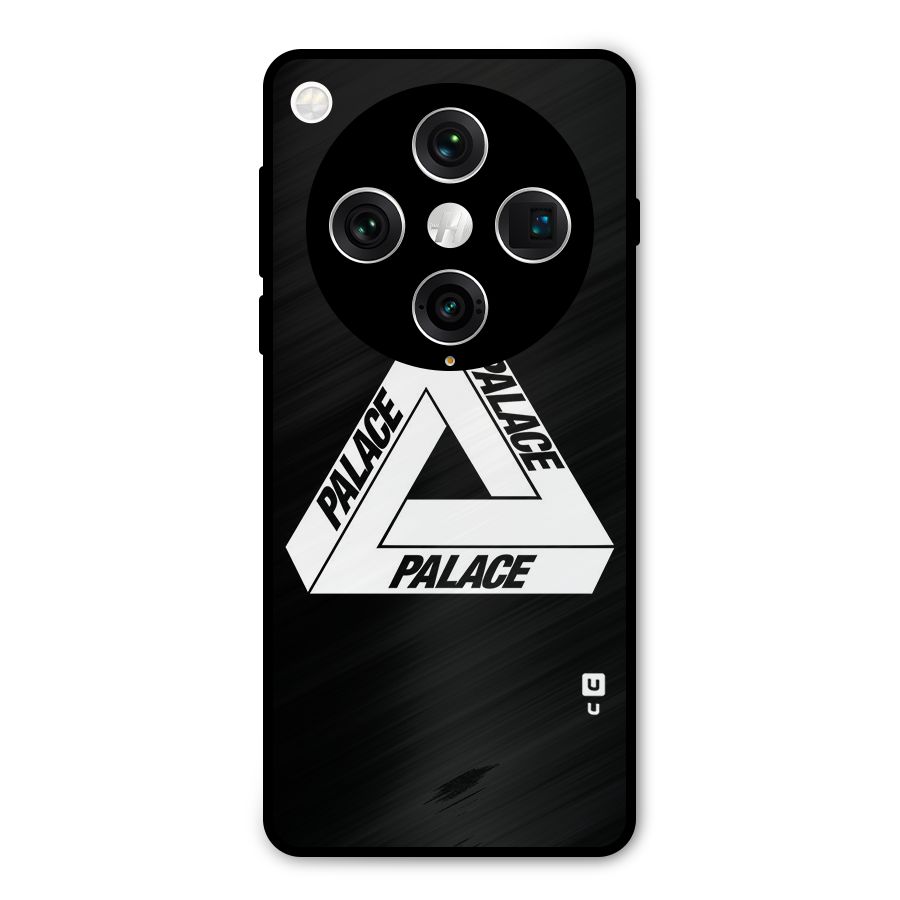 Impossible Triangle Palace Metal Back Case for Oppo Find X8 Pro