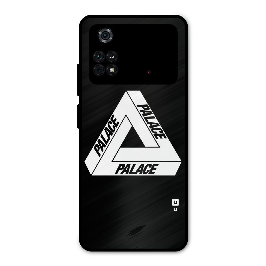 Impossible Triangle Palace Metal Back Case for Poco M4 Pro 4G