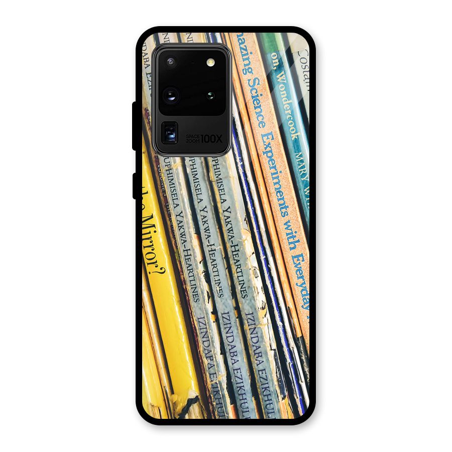 In Love with Books Glass Back Case for Galaxy S20 Ultra