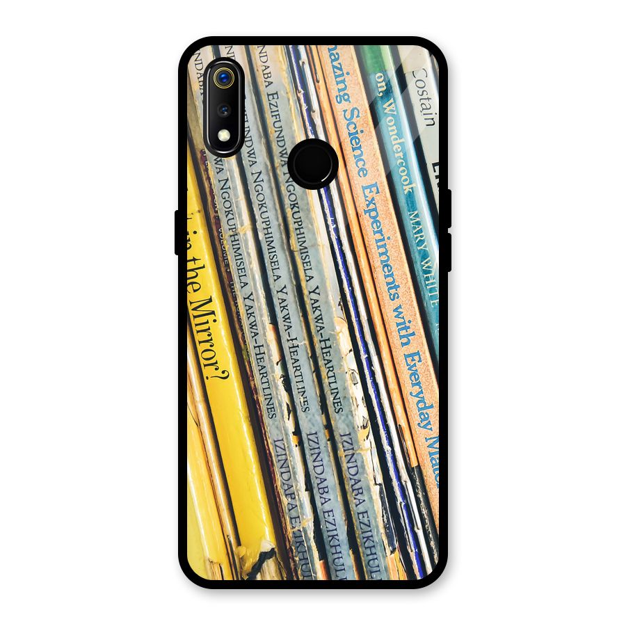 In Love with Books Glass Back Case for Realme 3i
