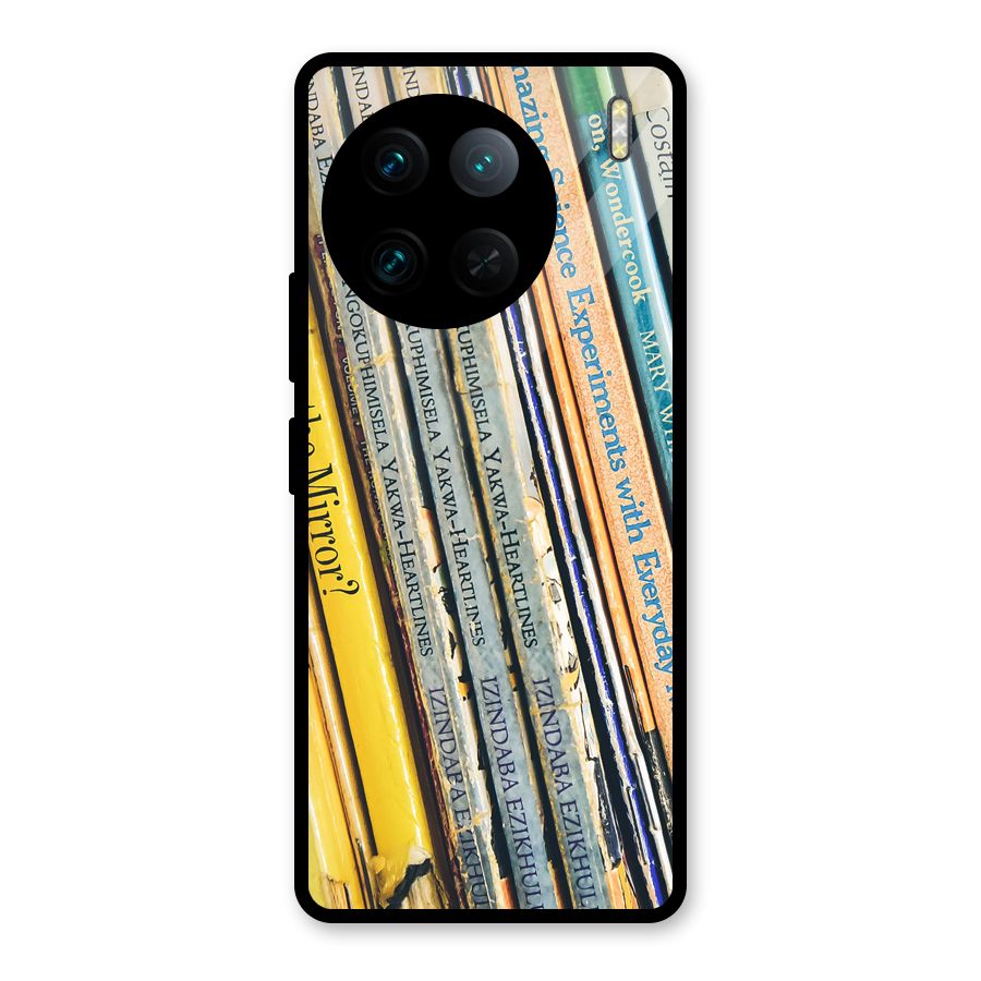 In Love with Books Glass Back Case for Vivo X90 Pro