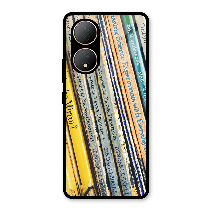 In Love with Books Glass Back Case for Vivo Y100A