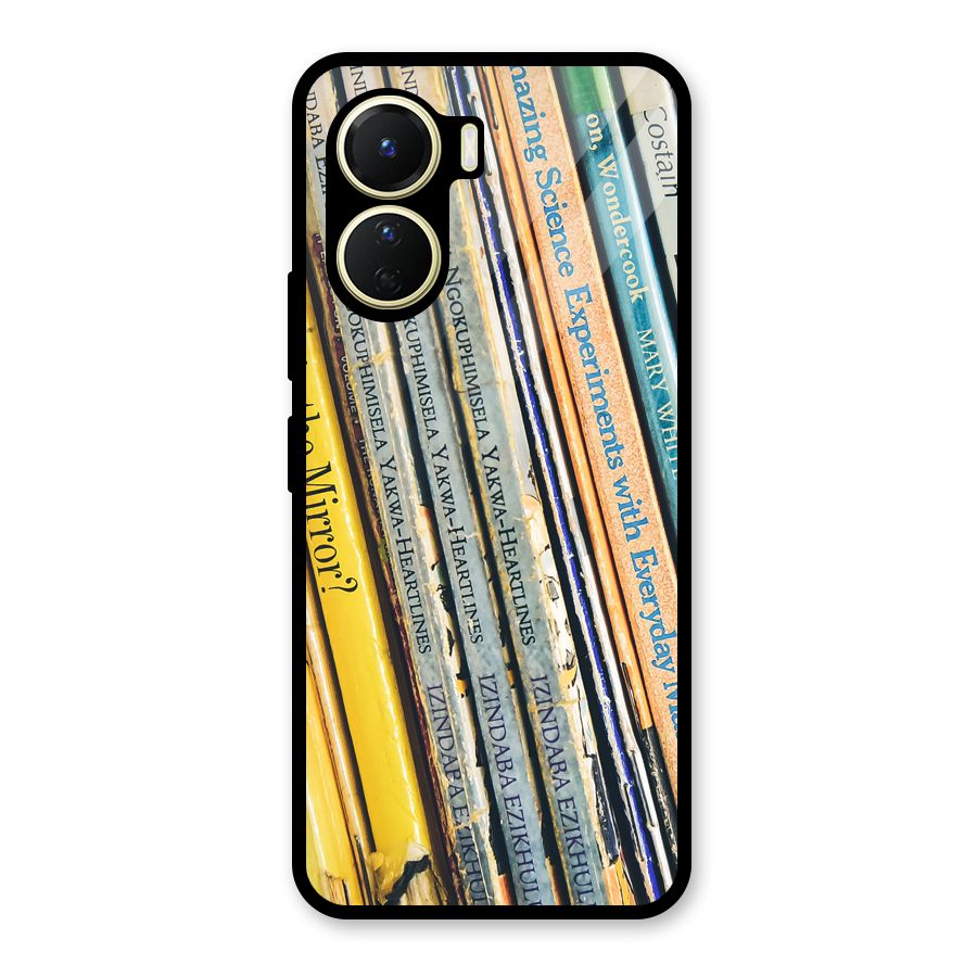In Love with Books Glass Back Case for Vivo Y16