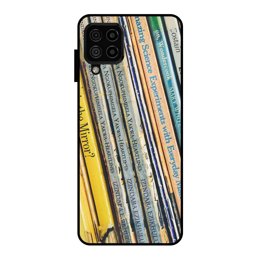 In Love with Books Metal Back Case for Galaxy A22 4G