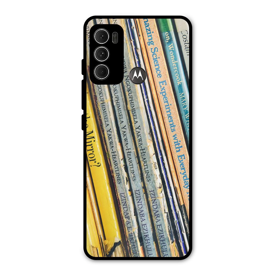 In Love with Books Metal Back Case for Moto G60