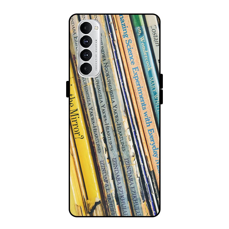 In Love with Books Metal Back Case for Oppo Reno4 Pro