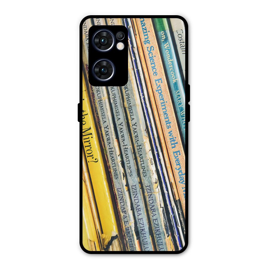 In Love with Books Metal Back Case for Oppo Reno7 5G