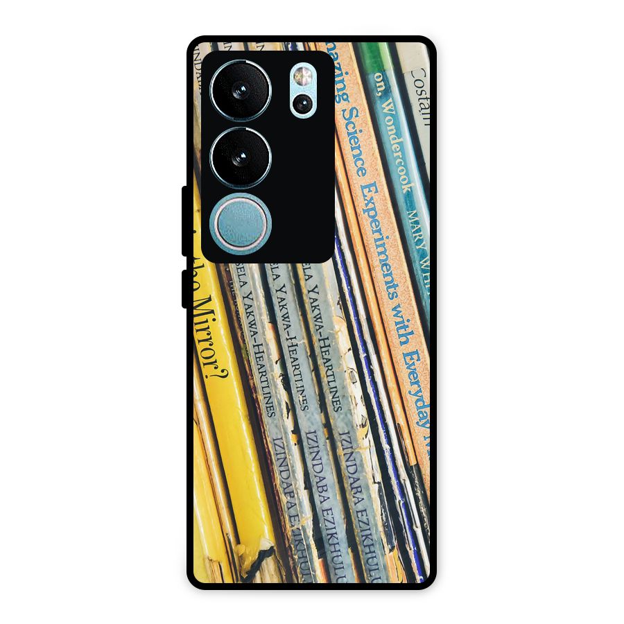 In Love with Books Metal Back Case for Vivo V29 Pro