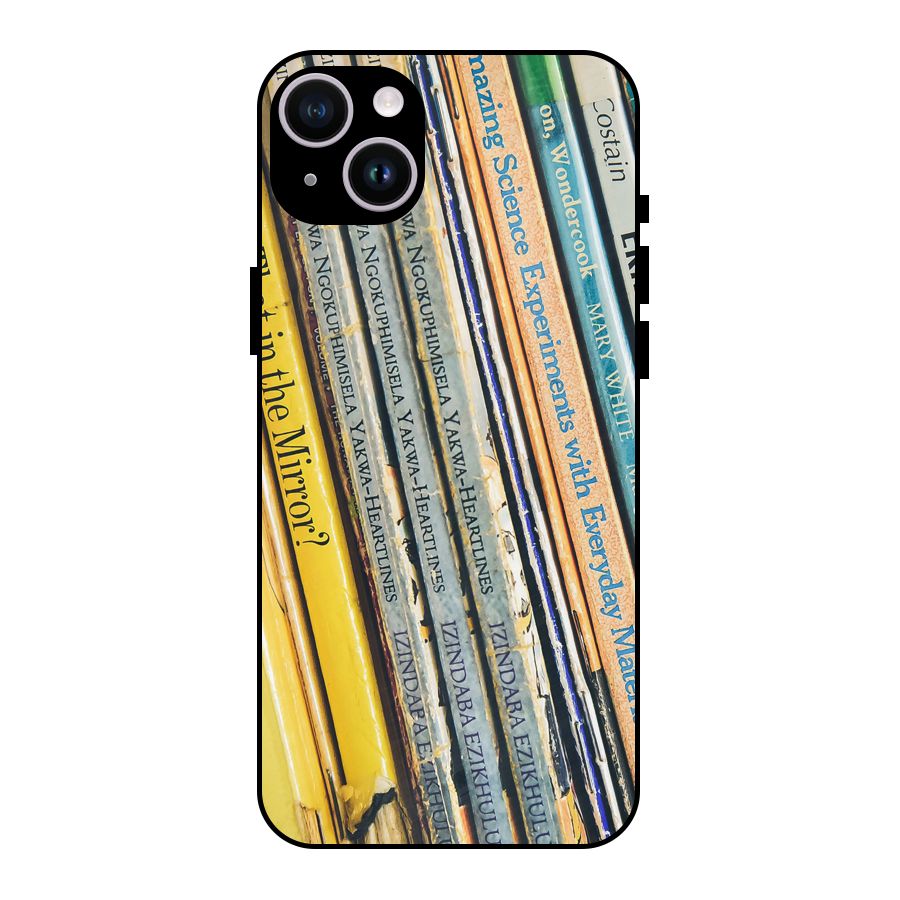 In Love with Books Metal Back Case for iPhone 14 Plus