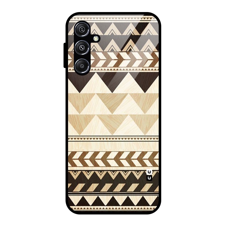 Indie Pattern Work Glass Back Case for Galaxy M34 5G