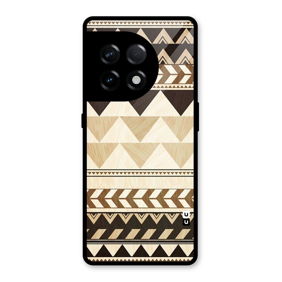 Indie Pattern Work Glass Back Case for OnePlus 11R
