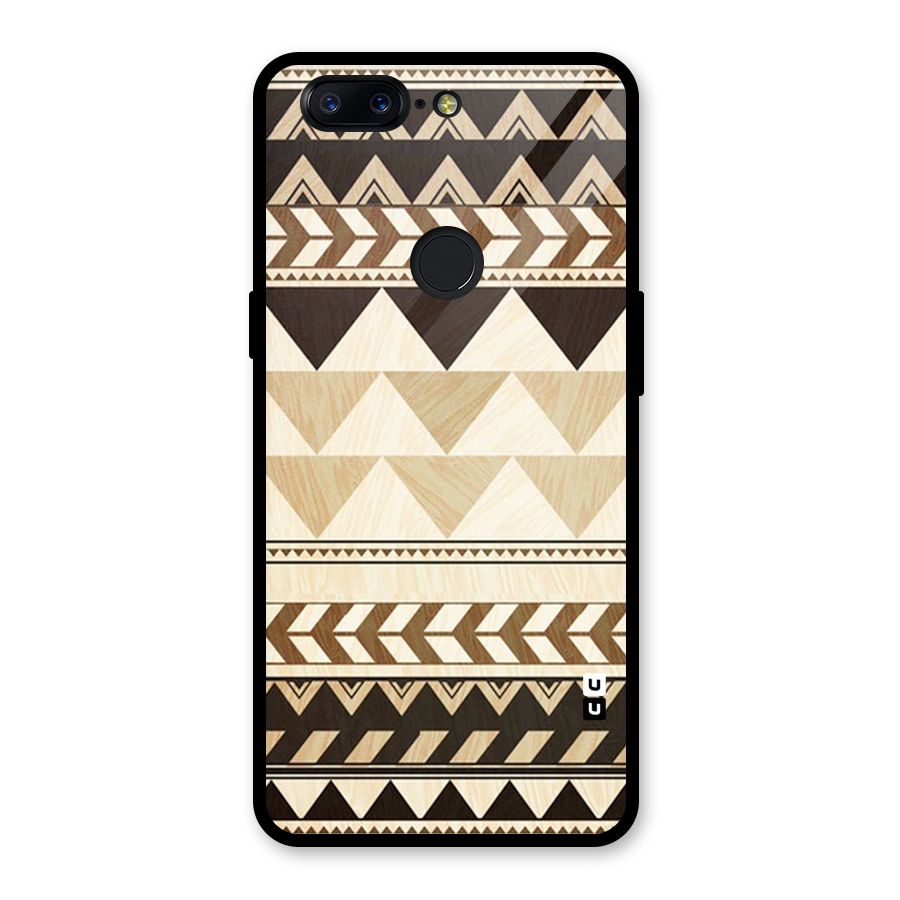 Indie Pattern Work Glass Back Case for OnePlus 5T