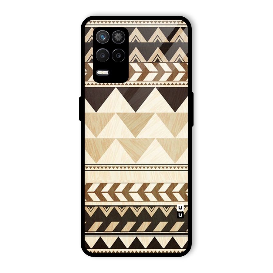 Indie Pattern Work Glass Back Case for Realme 8s 5G