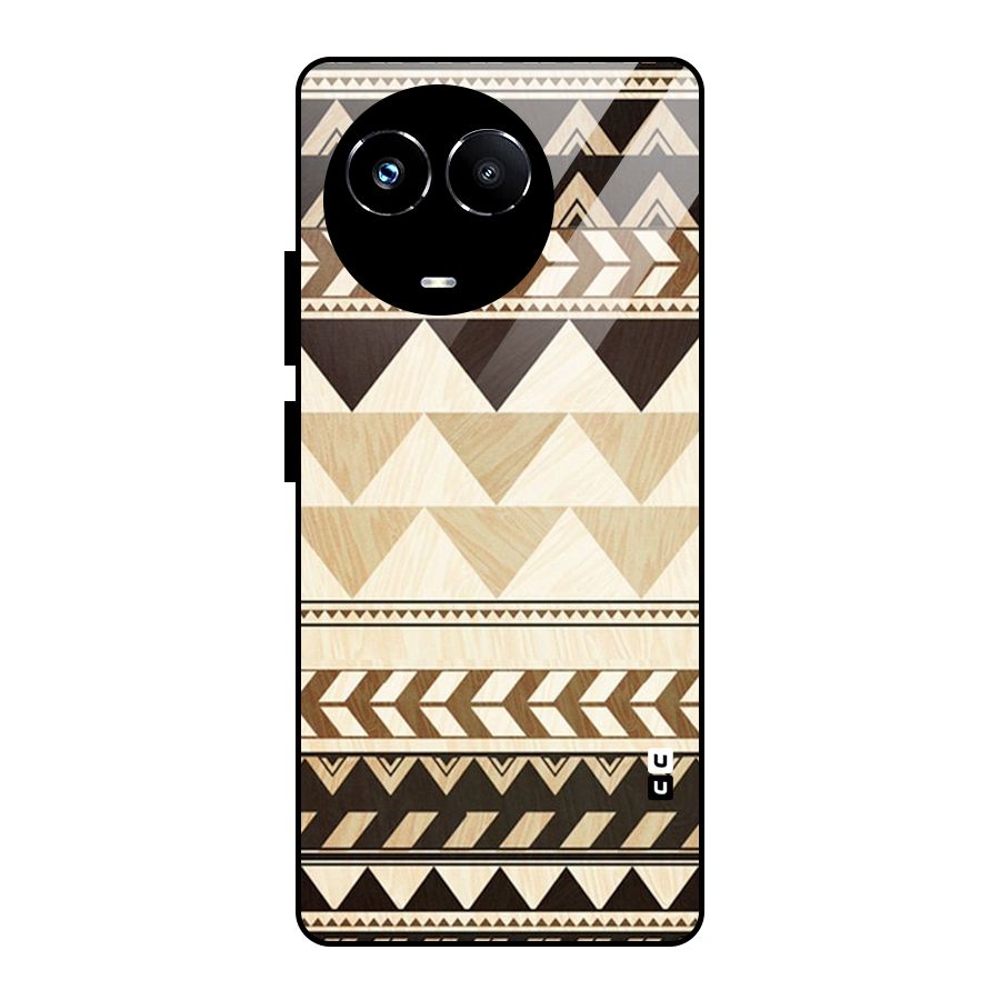 Indie Pattern Work Glass Back Case for Realme Narzo 60X
