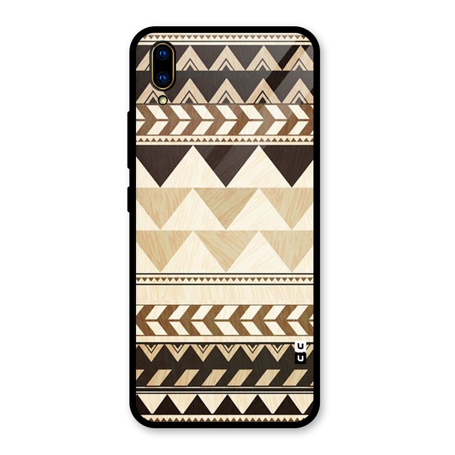 Indie Pattern Work Glass Back Case for Vivo V11 Pro