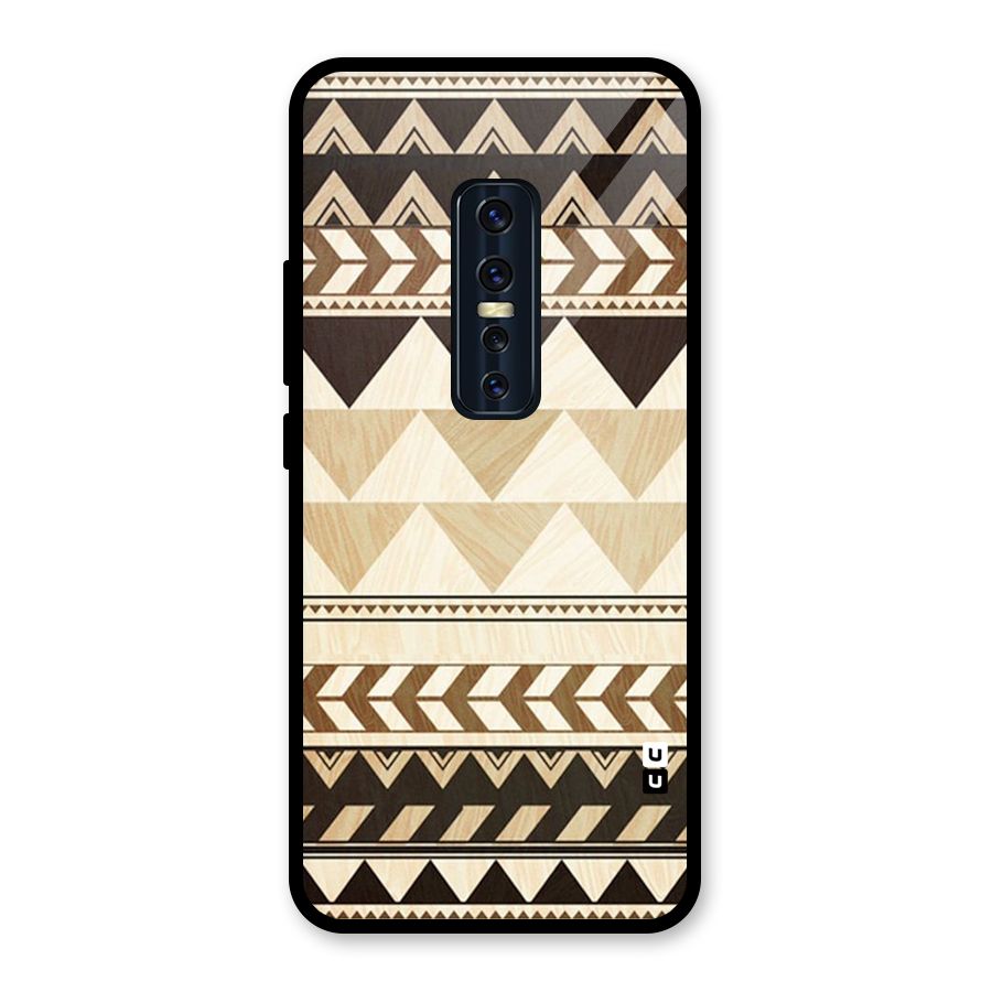 Indie Pattern Work Glass Back Case for Vivo V17 Pro
