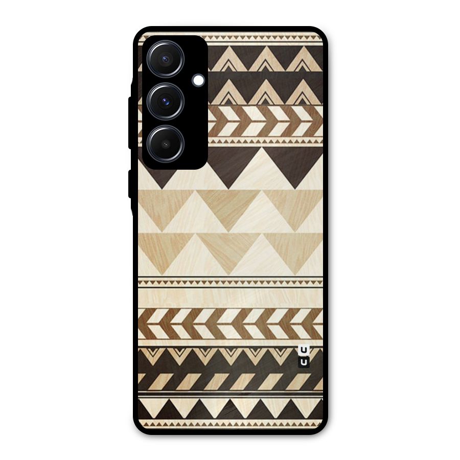 Indie Pattern Work Metal Back Case for Galaxy A55