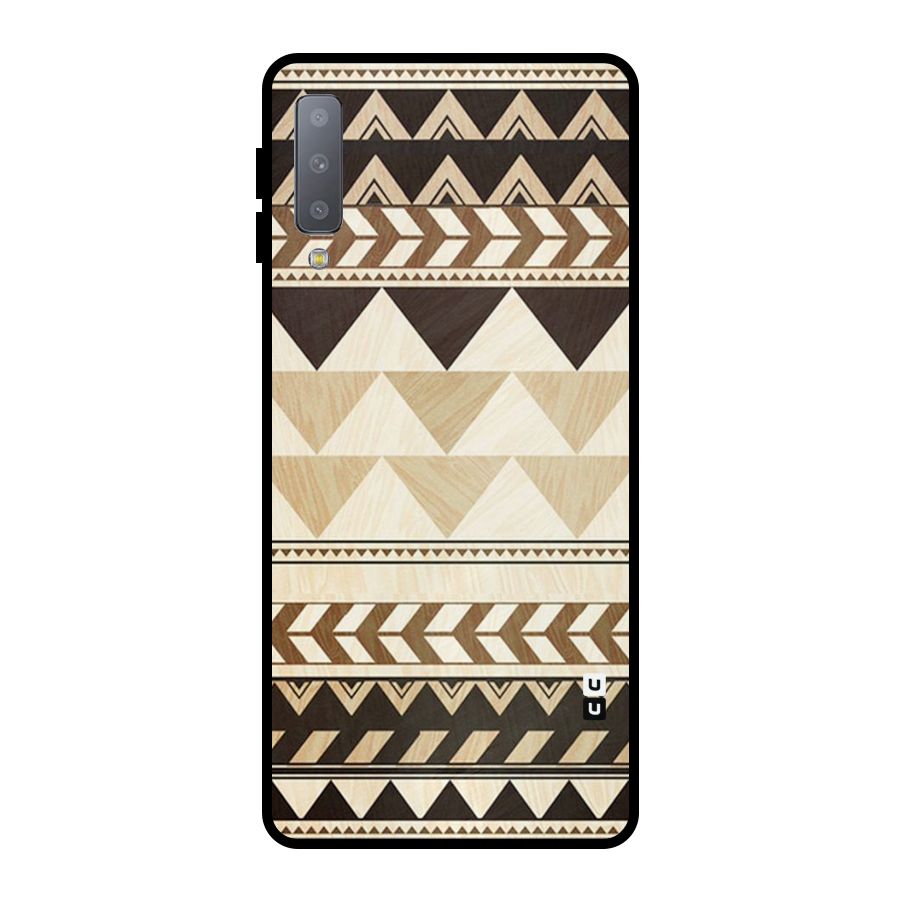 Indie Pattern Work Metal Back Case for Galaxy A7 (2018)