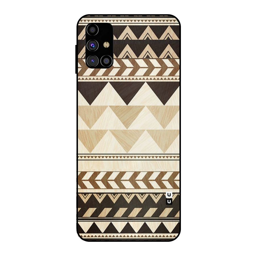 Indie Pattern Work Metal Back Case for Galaxy M31s