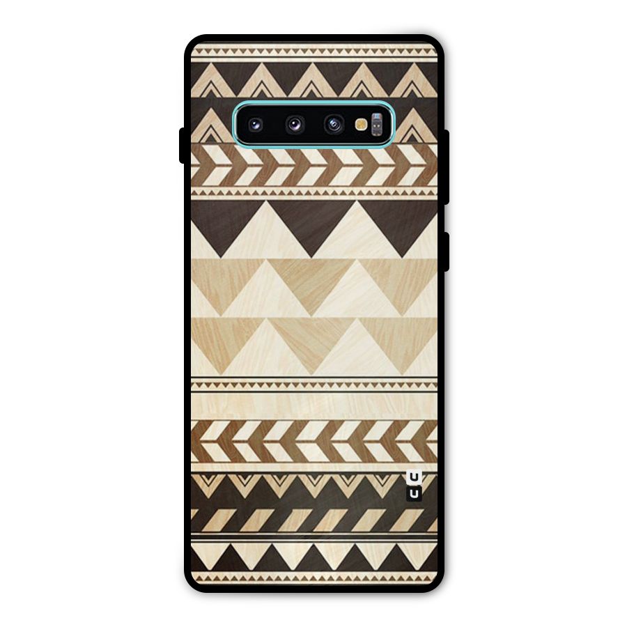 Indie Pattern Work Metal Back Case for Galaxy S10 Plus