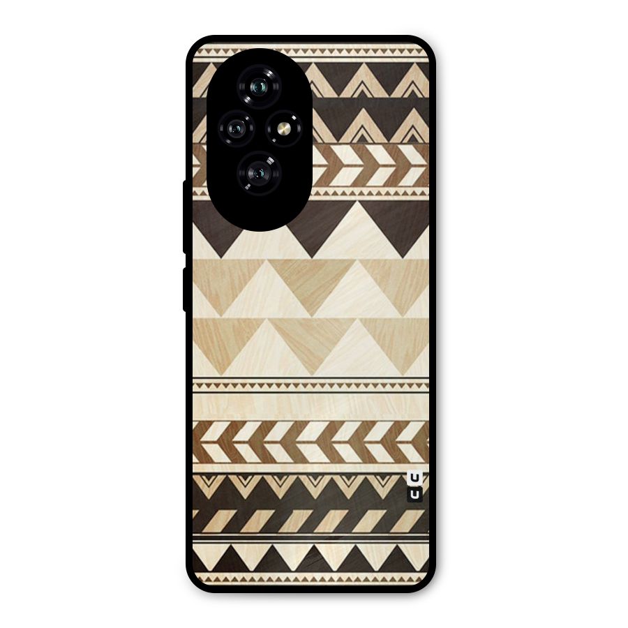 Indie Pattern Work Metal Back Case for Honor 200