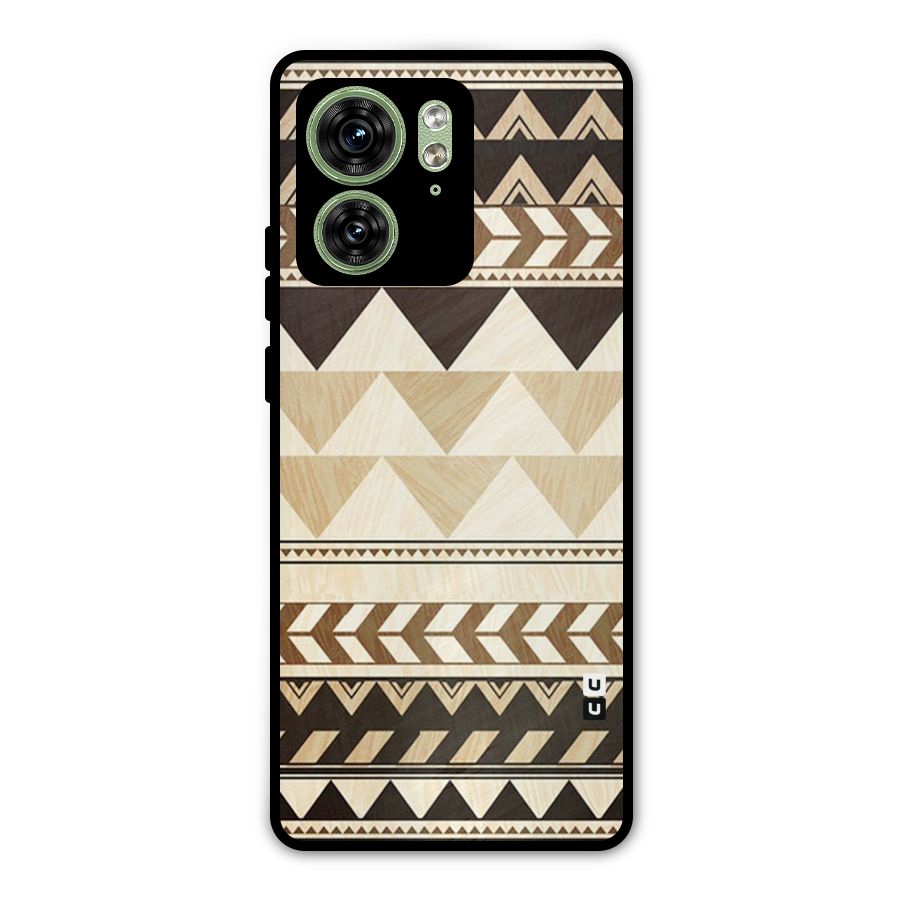 Indie Pattern Work Metal Back Case for Motorola Edge 40 5G