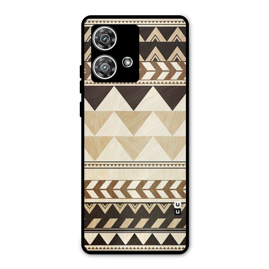 Indie Pattern Work Metal Back Case for Motorola Edge 40 Neo